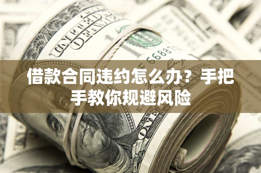 北京借款合同违约怎么办？手把手教你规避风险